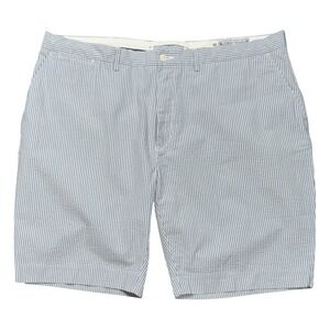 Polo Ralph Lauren Authentic Seersucker Shorts Men's 42 Blue White Striped Cotton
